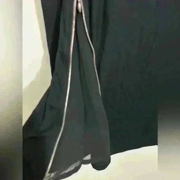 Belldini Dress Womens Medium Round Neck Long Sleeve Zip Sides Soft Black Viscose - Picture 6 of 7